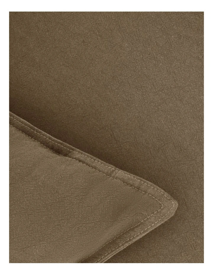 GIOIA CASA Linen-Cotton Cushion Covers in Tan 2 Pack image 6