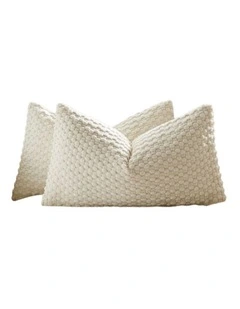 GIOIA CASA Bubble Corn Cushion Covers in Snow 2 Pack