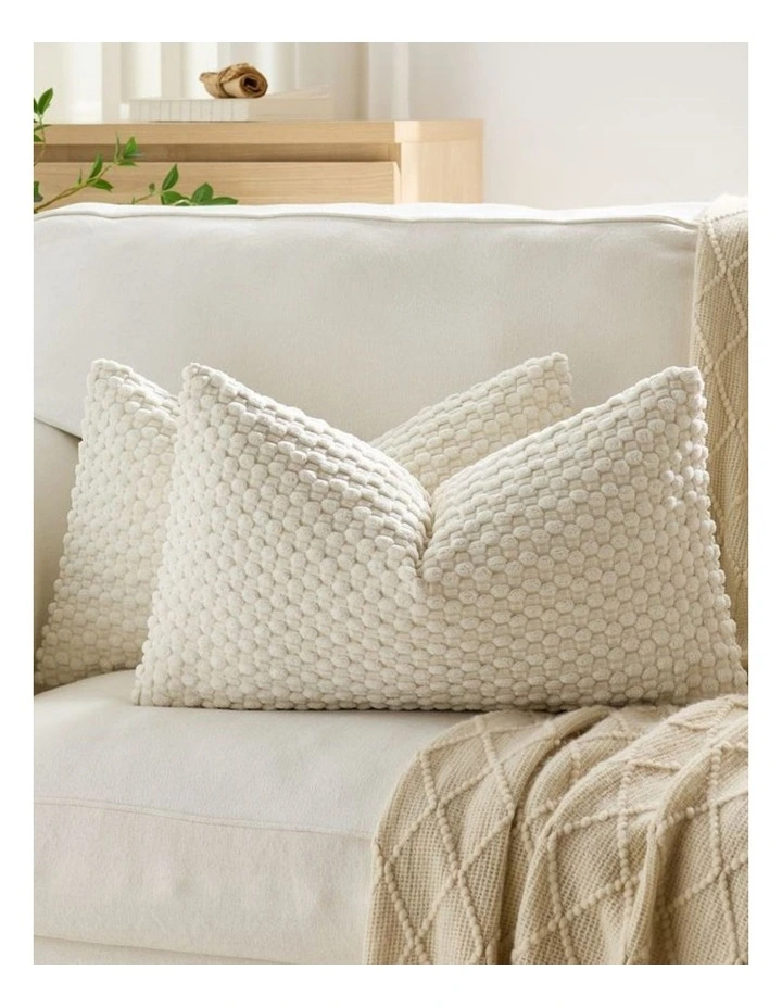 GIOIA CASA Bubble Corn Cushion Covers in Snow 2 Pack image 2