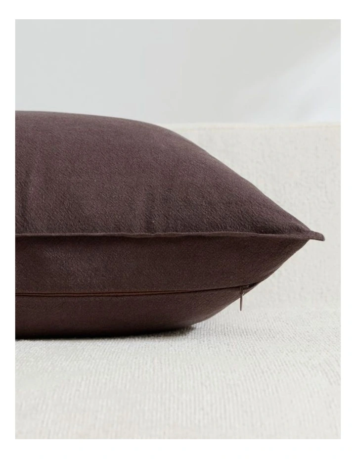 GIOIA CASA Linen-Cotton Cushion Covers in Warm Brown 4 Pack image 4