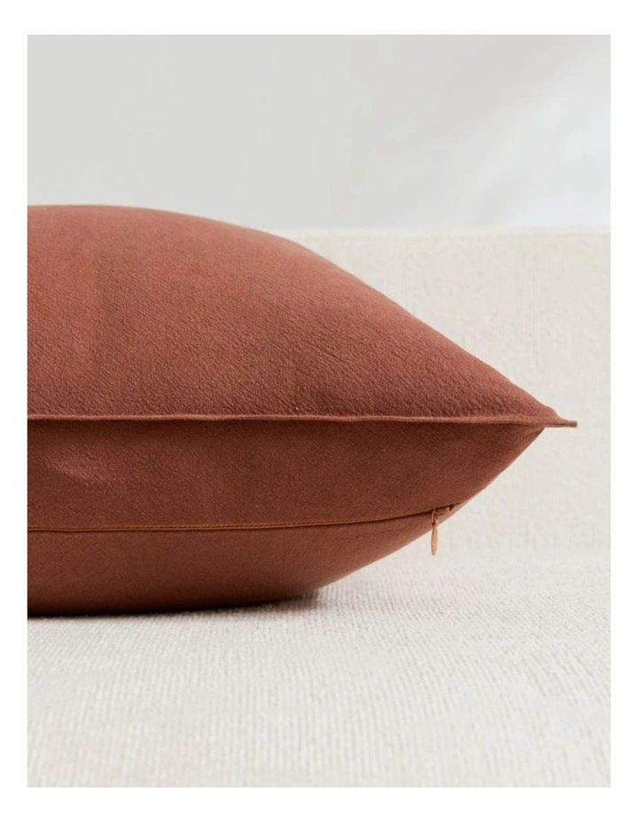 GIOIA CASA Linen-Cotton Cushion Covers in Warm Brown 4 Pack image 5