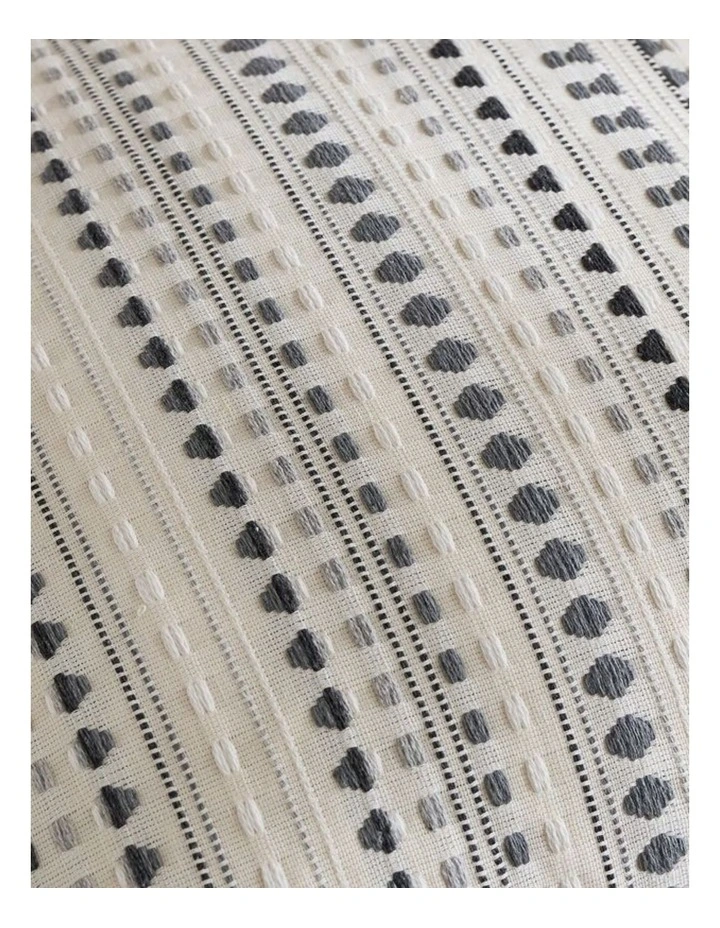 GIOIA CASA Bohemian Dot Woven Cushion Covers in Grey 2 Pack image 3