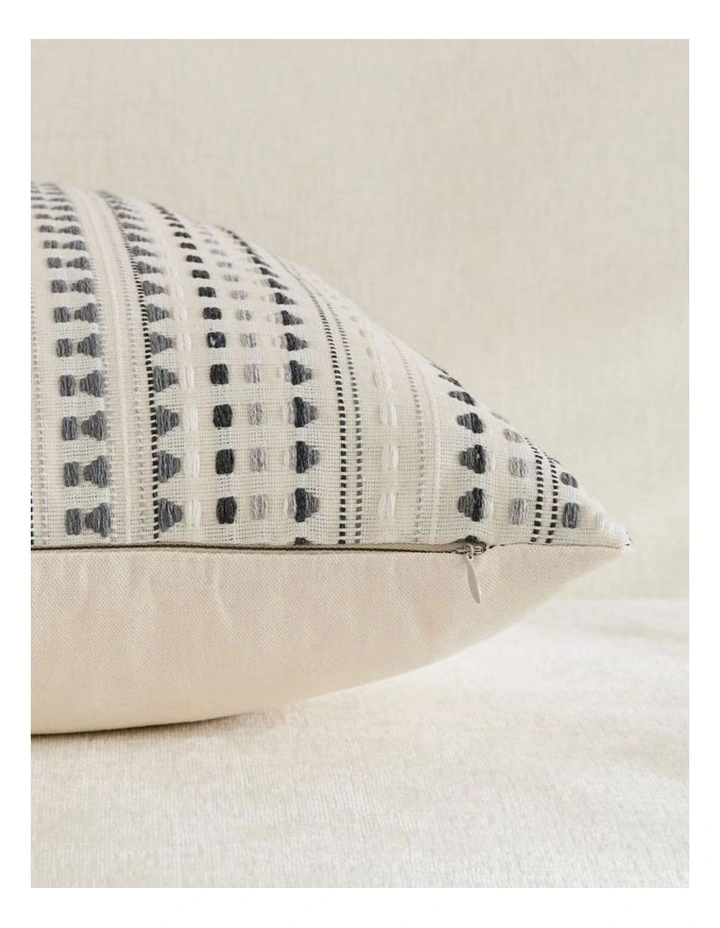 GIOIA CASA Bohemian Dot Woven Cushion Covers in Grey 2 Pack image 4