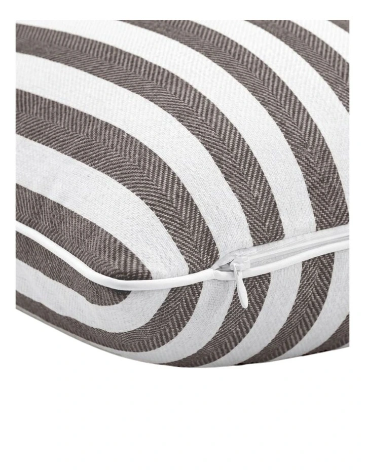 GIOIA CASA Yarn Dyed Linen Cotton Cushion Covers in Cocoa 2 Pack image 3