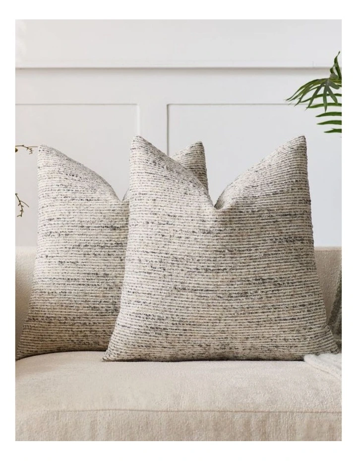 GIOIA CASA Speckled Boucl Cushion Covers in Grey 2 Pack image 2