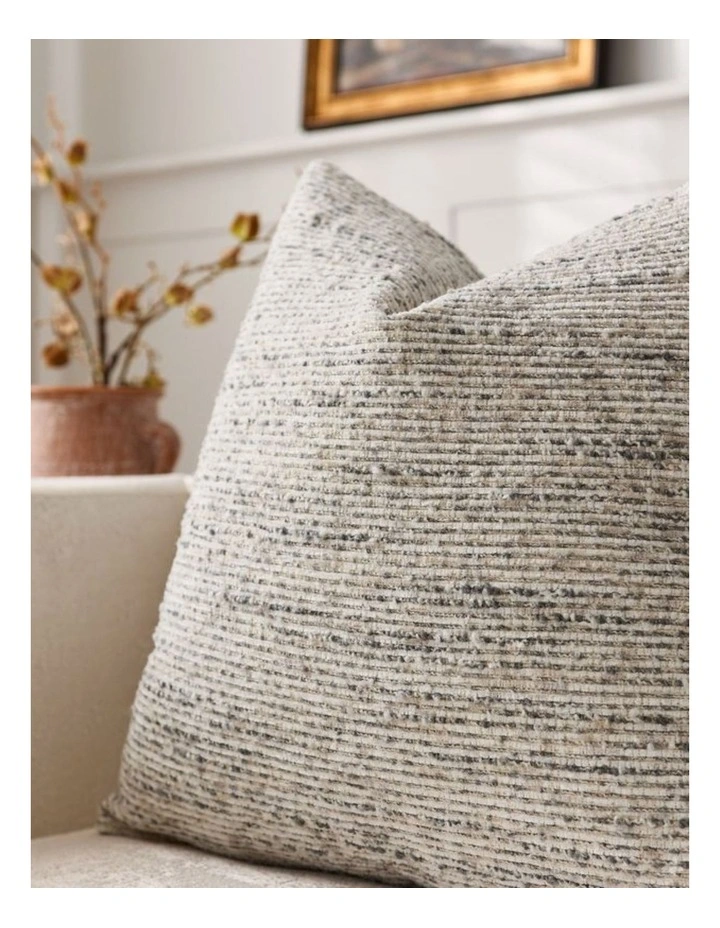 GIOIA CASA Speckled Boucl Cushion Covers in Grey 2 Pack image 3