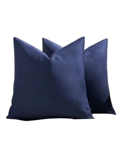 GIOIA CASA Outdoor Waterproof Cushion Covers in Navy Blue 2 Pack