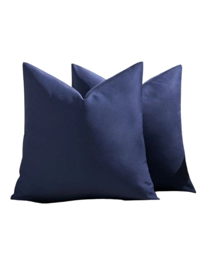 GIOIA CASA Outdoor Waterproof Cushion Covers in Navy Blue 2 Pack image 1