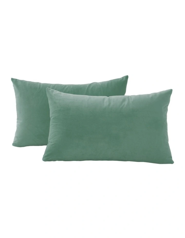 GIOIA CASA Velvet Cushion Covers in Sage Green 2 Pack image 1