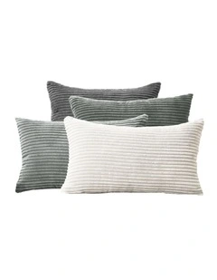GIOIA CASA Corduroy Velvet Cushion Covers in Grey Set of 4