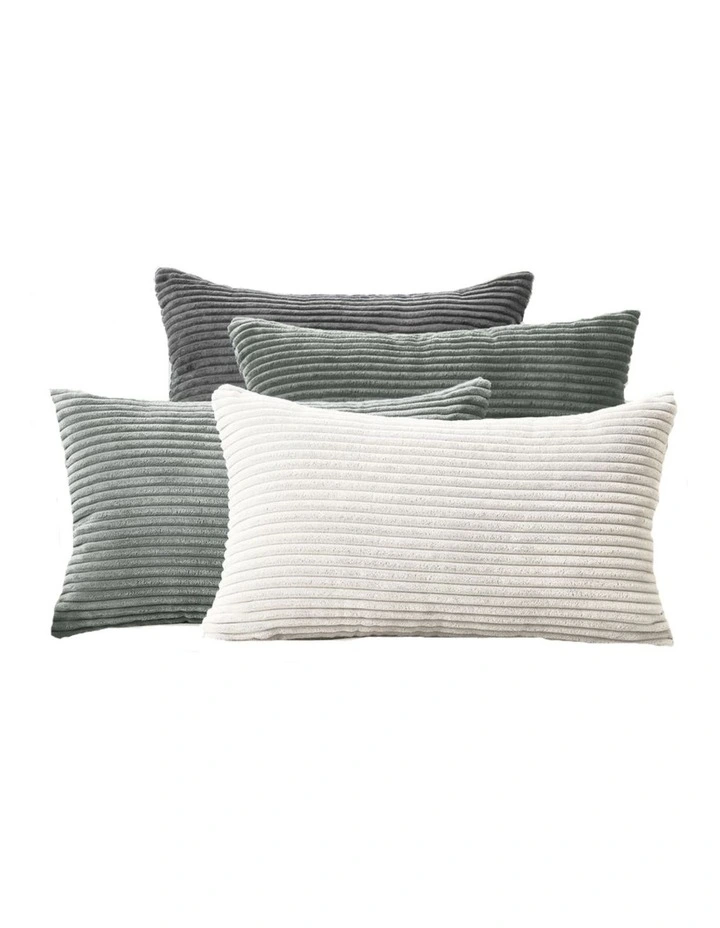 GIOIA CASA Corduroy Velvet Cushion Covers in Grey Set of 4 image 1