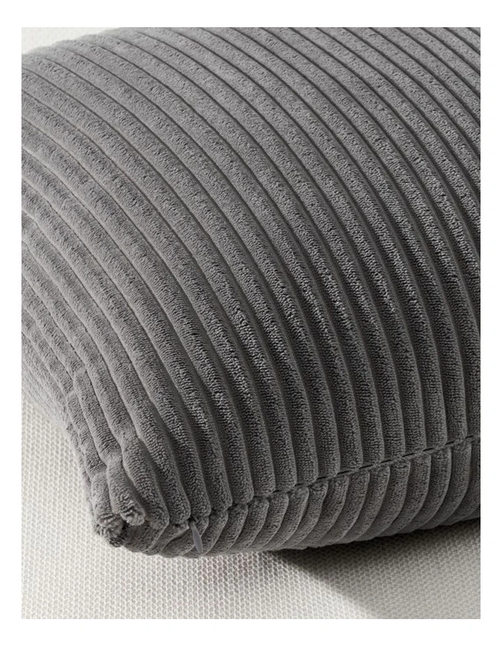 GIOIA CASA Corduroy Velvet Cushion Covers in Grey Set of 4 image 4