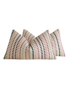 GIOIA CASA Bohemian Dot Woven Cushion Covers in Multi-colour 2 Pack