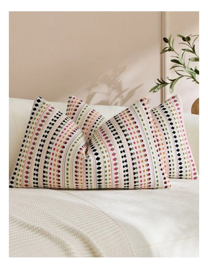 GIOIA CASA Bohemian Dot Woven Cushion Covers in Multi-colour 2 Pack image 2