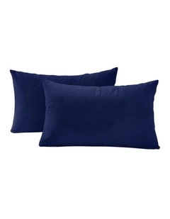 GIOIA CASA Velvet Cushion Covers in Navy Blue 2 Pack