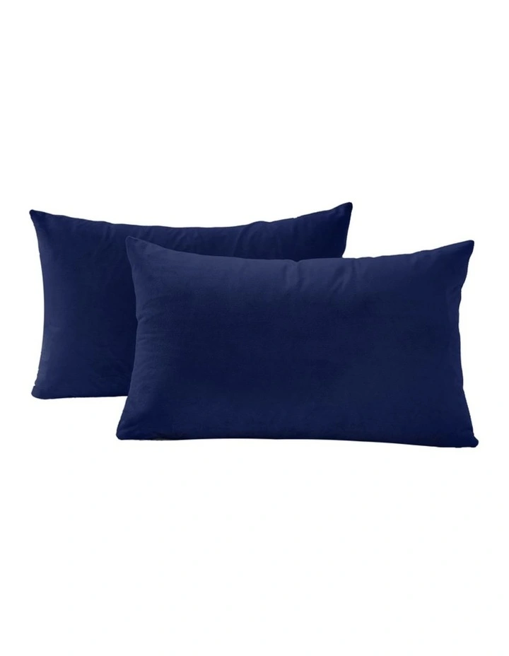 GIOIA CASA Velvet Cushion Covers in Navy Blue 2 Pack image 1