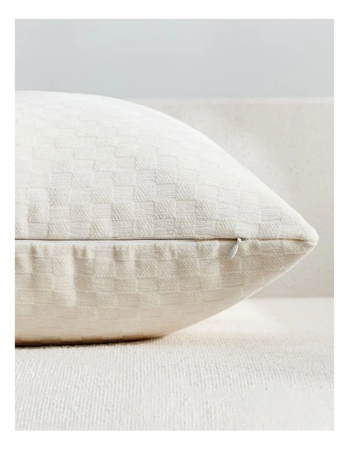GIOIA CASA Chenille Waffle Cushion Covers in Oatmeal 2 Pack image 4