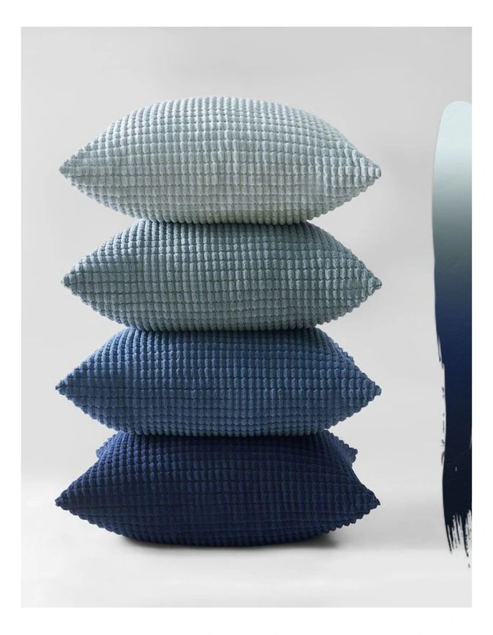 GIOIA CASA Corn Grain Cushion Covers in Blue 4 Pack image 3