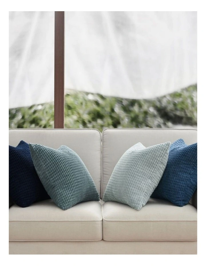 GIOIA CASA Corn Grain Cushion Covers in Blue 4 Pack image 4
