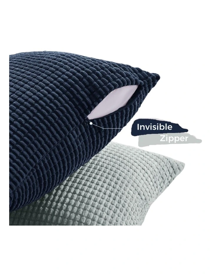 GIOIA CASA Corn Grain Cushion Covers in Blue 4 Pack image 5