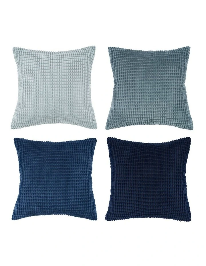 GIOIA CASA Corn Grain Cushion Covers in Blue 4 Pack image 6