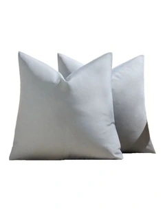 GIOIA CASA Outdoor Waterproof Cushion Covers in Silver 2 Pack