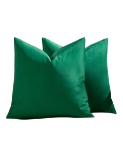 GIOIA CASA Outdoor Waterproof Cushion Covers in Emerald Green 2 Pack