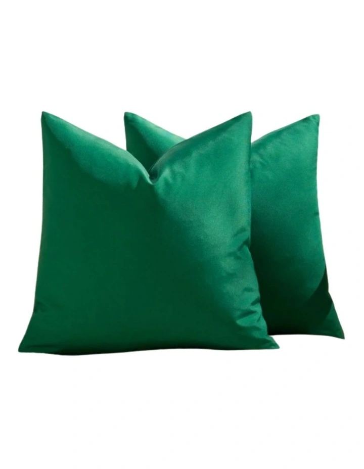 GIOIA CASA Outdoor Waterproof Cushion Covers in Emerald Green 2 Pack image 1
