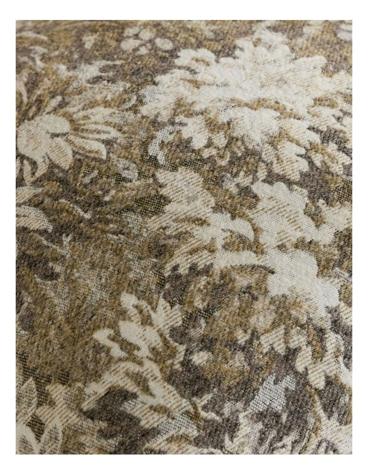 GIOIA CASA Vintage Botanical Chenille Cushion Covers in Beige 2 Pack image 3