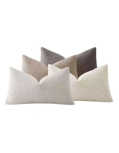GIOIA CASA Boucl Cushion Covers in Natural 4 Pack