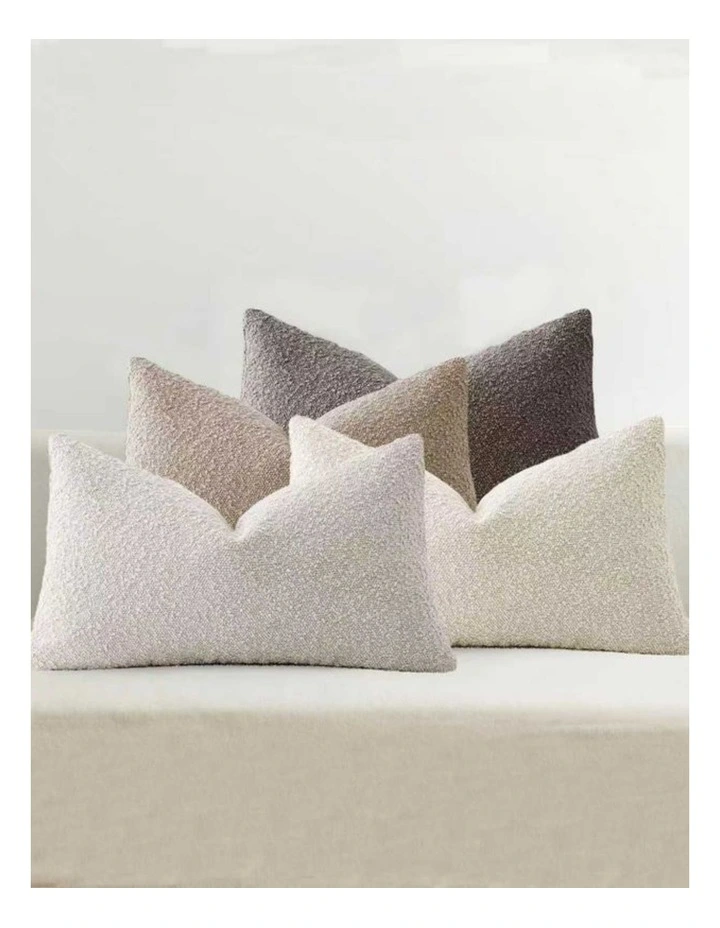 GIOIA CASA Boucl Cushion Covers in Natural 4 Pack image 2