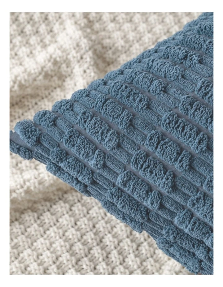 GIOIA CASA Boho Corduroy Cushion Covers in Dusty Blue 2 Pack image 4