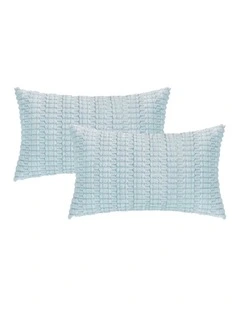 GIOIA CASA Boho Corduroy Cushion Covers in Sky 2 Pack