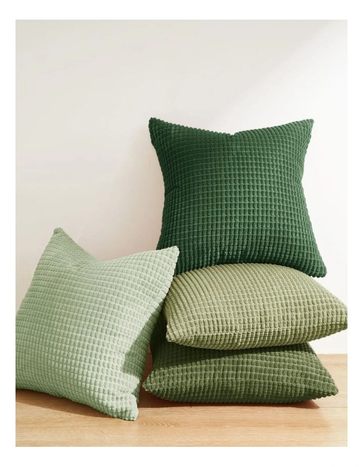 GIOIA CASA Corn Grain Cushion Covers in Green 4 Pack image 2