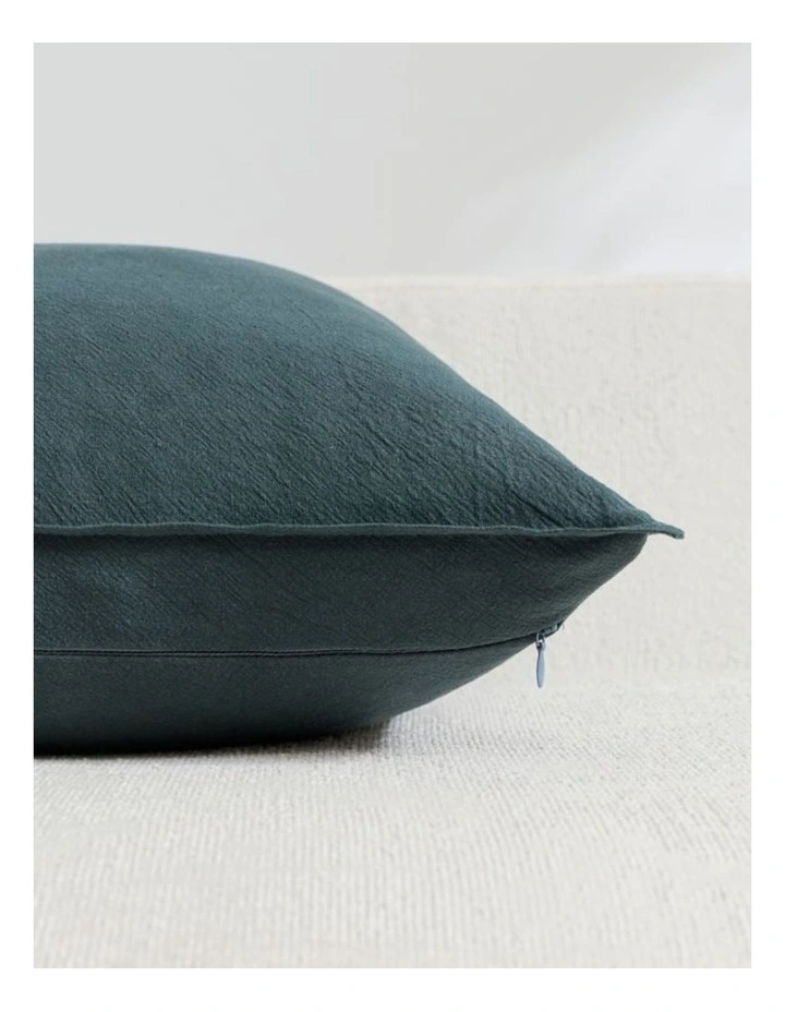 GIOIA CASA Linen-Cotton Cushion Covers in Mixed Green 4 Pack image 5