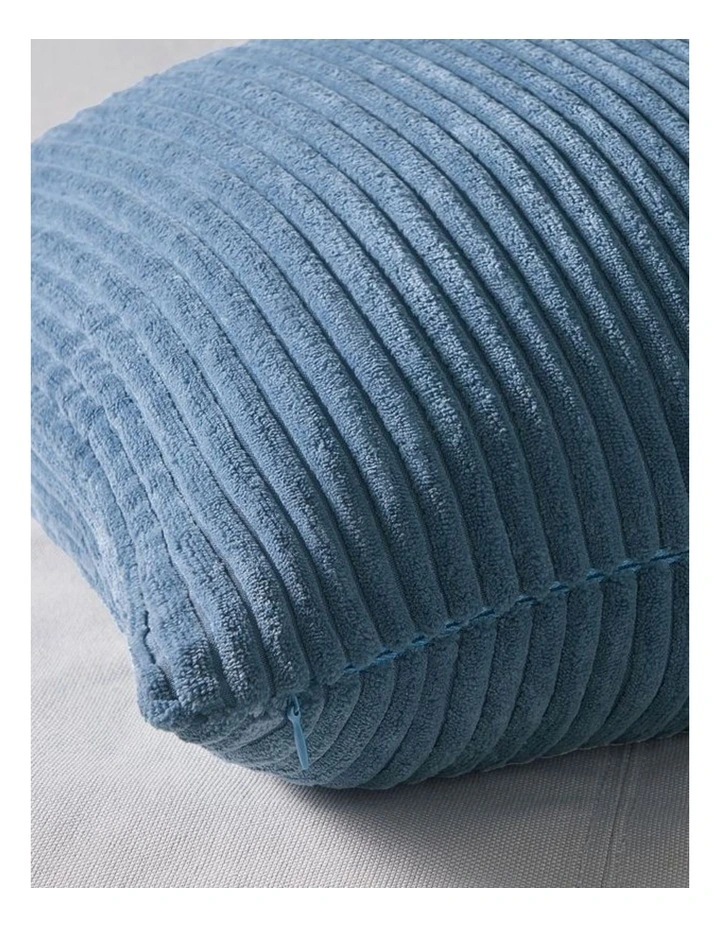 GIOIA CASA Corduroy Velvet Cushion Covers in Blue Set of 4 image 4