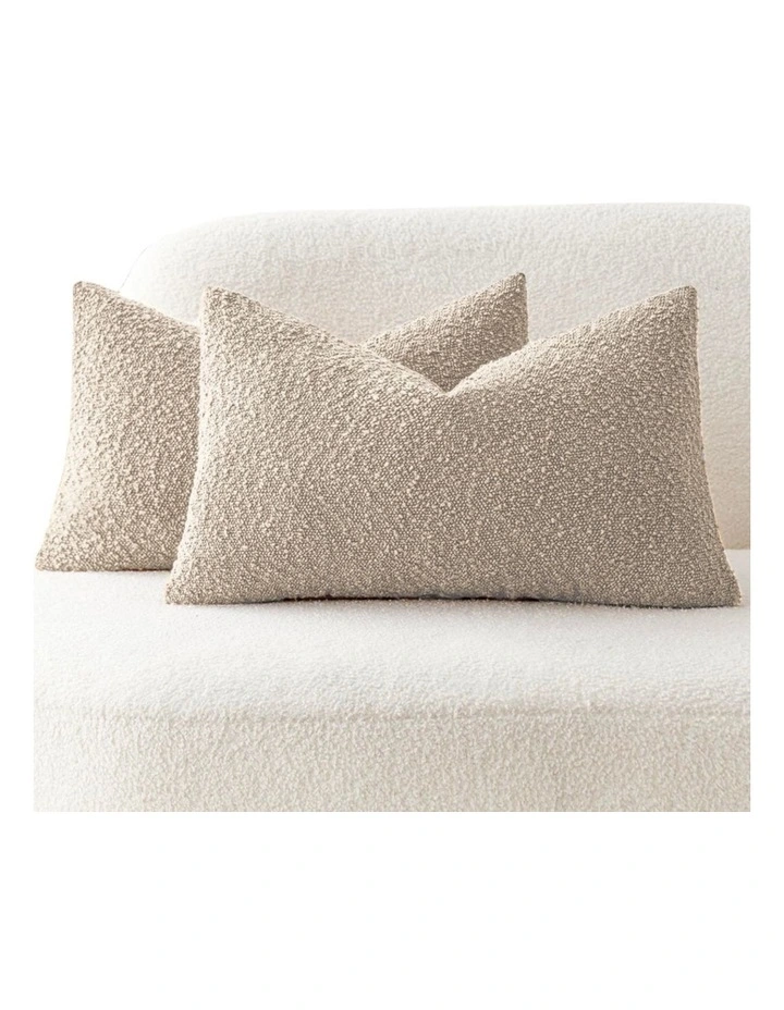 GIOIA CASA Boucl Cushion Covers in Oatmeal 2 Pack image 2