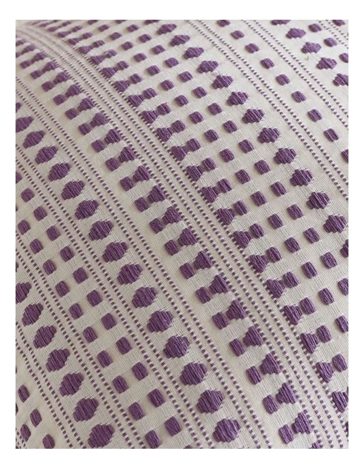 GIOIA CASA Bohemian Dot Woven Cushion Covers in Purple 2 Pack image 3