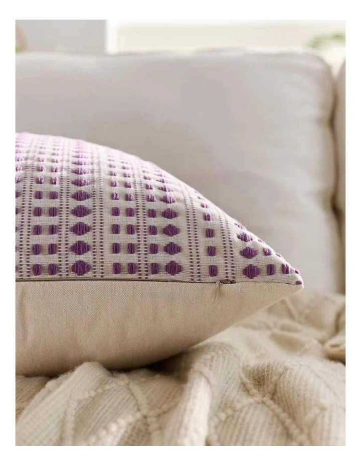 GIOIA CASA Bohemian Dot Woven Cushion Covers in Purple 2 Pack image 4
