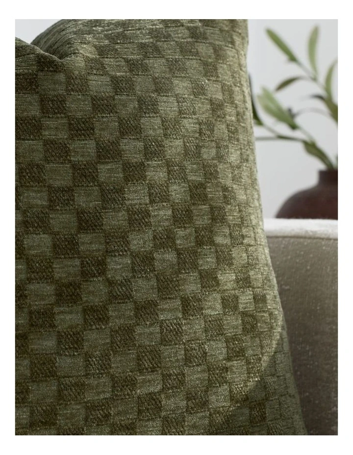 GIOIA CASA Chenille Waffle Cushion Covers in Khaki Green 2 Pack image 3