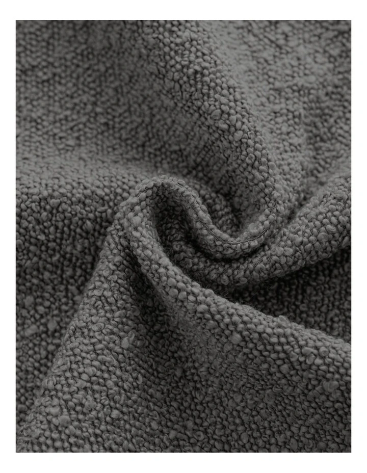 GIOIA CASA Boucl Cushion Covers in Charcoal 2 Pack image 3