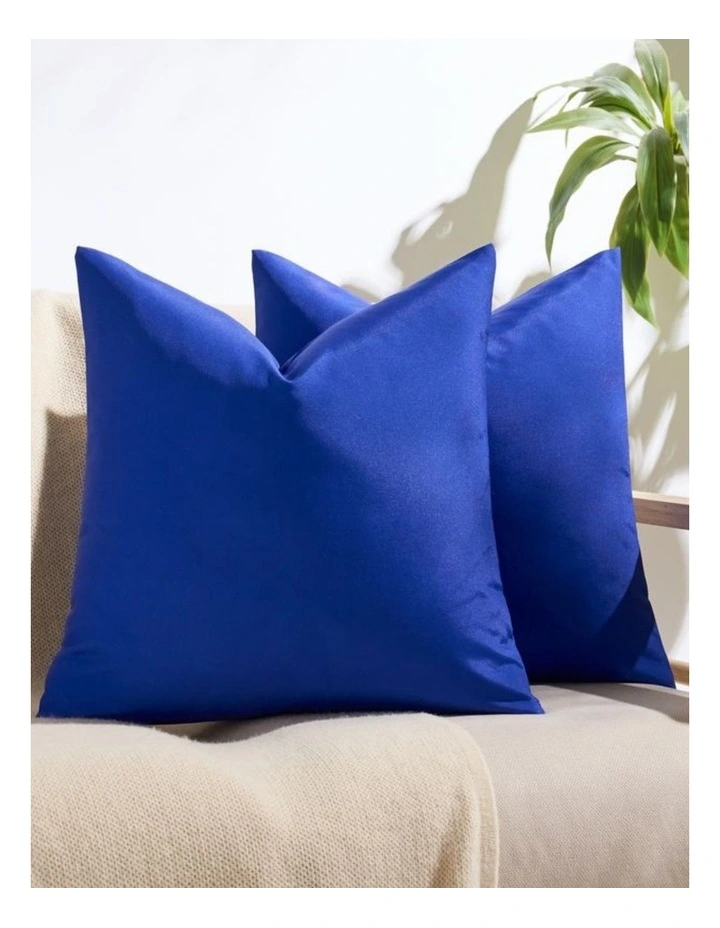 GIOIA CASA Outdoor Waterproof Cushion Covers in Royal Blue 2 Pack image 2