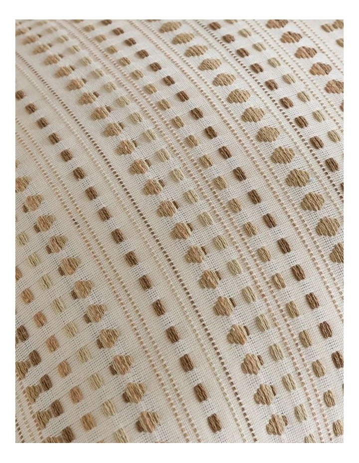 GIOIA CASA Bohemian Dot Woven Cushion Covers in Beige 2 Pack image 3