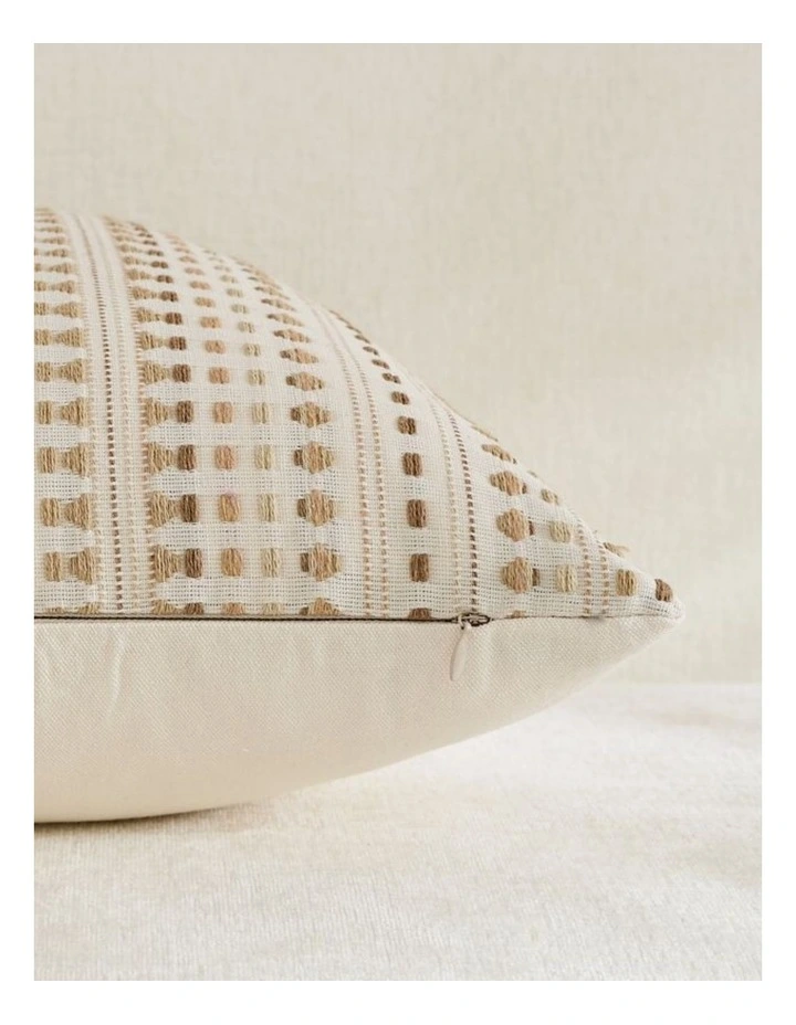 GIOIA CASA Bohemian Dot Woven Cushion Covers in Beige 2 Pack image 4