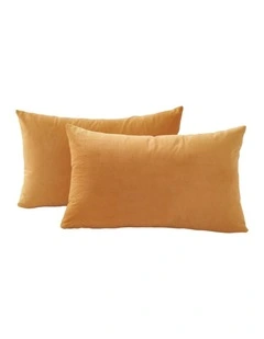 GIOIA CASA Velvet Cushion Covers in Ginger 2 Pack