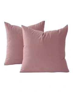GIOIA CASA Velvet Cushion Covers in Blush 2 Pack