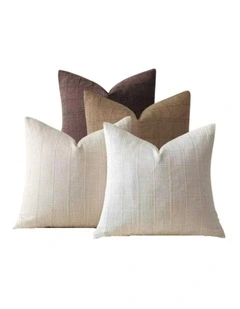 GIOIA CASA Linen Look Cushion Covers in Earthy Neutrals 4 Pack