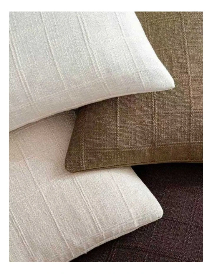 GIOIA CASA Linen Look Cushion Covers in Earthy Neutrals 4 Pack image 3
