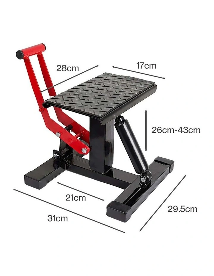 Monvelo Dirt Bike Lift Stand Hydraulic Motorcycle Jack 400kg 360 Platform image 3