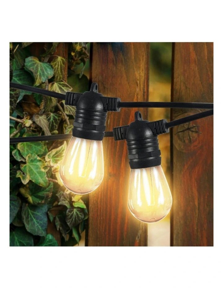 EMITTO 40M Festoon String Lights Christmas Wedding Party Waterproof Outdoor image 7